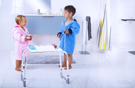 Табурет в ванную RIDDER Pro с регулируемой высотой, А172101, белый