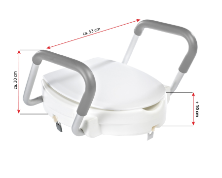 Сидение для унитаза RIDDER Assistent с крышкой и с поручнями, А0072001, белый