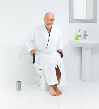 Сидение для унитаза RIDDER Assistent с крышкой и с поручнями, А0072001, белый