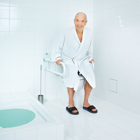 Откидной поручень для подъема RIDDER Assistent, А0130201, белый