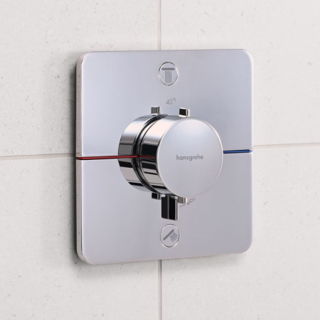 Термостат hansgrohe ShowerSelect Comfort Q для скрытого монтажа на 2 функции, 15583000, хром