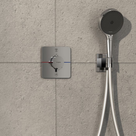 Термостат hansgrohe ShowerSelect Comfort Q для скрытого монтажа на 2 функции, 15583000, хром