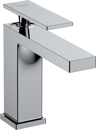 Смеситель для раковины hansgrohe Tecturis E 110, EcoSmart+, с донным клапаном, 73010000, хром