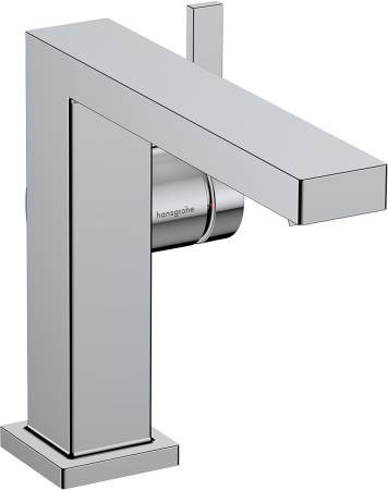 Смеситель для раковины hansgrohe Tecturis E 110 Fine CoolStart, EcoSmart+, с донным клапаном, 73023000, хром