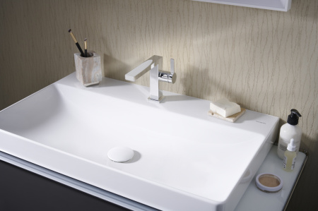 Смеситель для раковины hansgrohe Tecturis E 110 Fine CoolStart, EcoSmart+, 73021000, хром