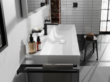 Смеситель для раковины hansgrohe Tecturis E 110 Fine CoolStart, EcoSmart+, 73021670, матовый черный