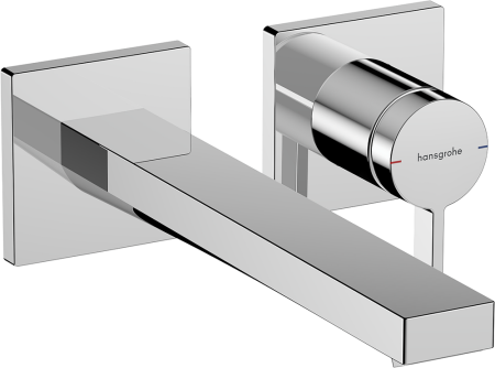 Внешняя часть смесителя для раковины hansgrohe Tecturis E скрытого монтажа, EcoSmart+, 73051000, хром