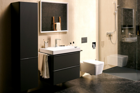 Смеситель для раковины hansgrohe Tecturis E 150 CoolStart EcoSmart+, с донным клапаном, 73053000, хром