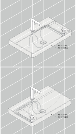 Смеситель для раковины hansgrohe Tecturis E 150 CoolStart EcoSmart+, с донным клапаном, 73053000, хром