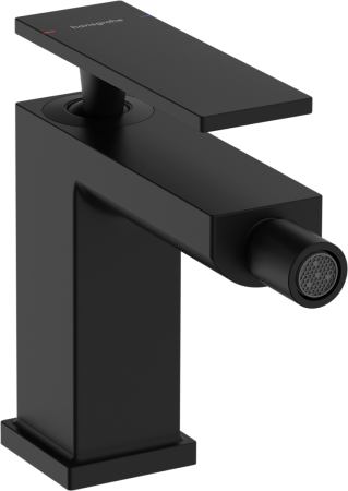 Смеситель для биде hansgrohe Tecturis E со сливным гарнитуром, 73200670, матовый черный
