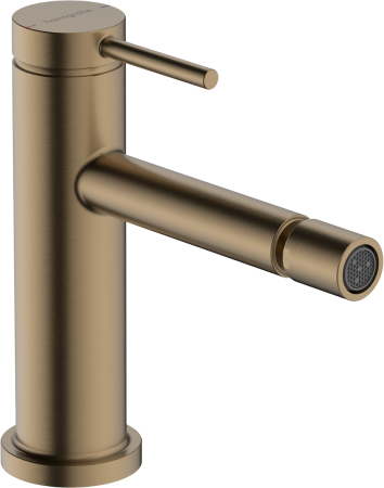 Смеситель для биде hansgrohe Tecturis S со сливным гарнитуром, 73201140, шлифованная бронза