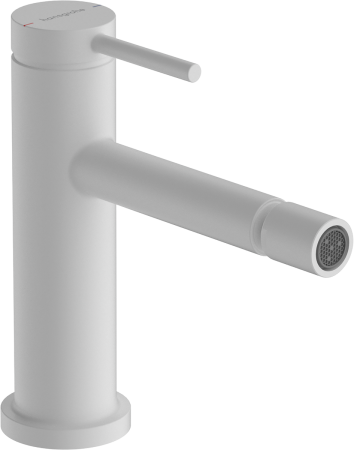 Смеситель для биде hansgrohe Tecturis S со сливным гарнитуром, 73201700, матовый белый