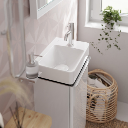 Cмеситель для раковины hansgrohe Tecturis S 80 CoolStart EcoSmart+, 73301000, хром