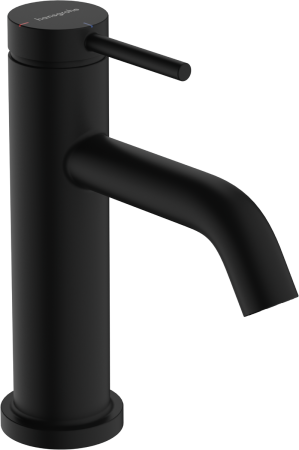 Cмеситель для раковины hansgrohe Tecturis S 80 CoolStart EcoSmart+, с донным клапаном, 73302670, матовый черный