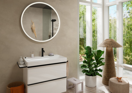 Cмеситель для раковины hansgrohe Tecturis S 110 EcoSmart+, 73311670, матовый черный