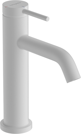 Cмеситель для раковины hansgrohe Tecturis S 110 CoolStart, EcoSmart+, с донным клапаном, 73314700, матовый белый