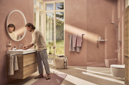Смеситель для раковины hansgrohe Tecturis S 110 Fine CoolStart, EcoSmart+, 73321000, хром
