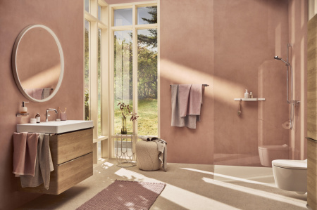 Смеситель для раковины hansgrohe Tecturis S 110 Fine CoolStart, EcoSmart+, с донным клапаном, 73323000, хром