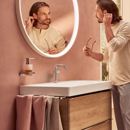 Смеситель для раковины hansgrohe Tecturis S 150 Fine CoolStart, EcoSmart+, 73341000, хром