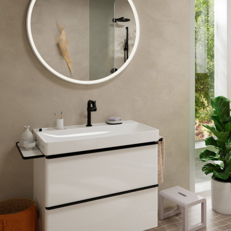 Смеситель для раковины hansgrohe Tecturis S 150 Fine CoolStart, EcoSmart+, 73341670, матовый черный
