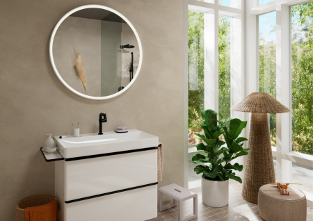 Смеситель для раковины hansgrohe Tecturis S 150 Fine CoolStart, EcoSmart+, 73341670, матовый черный