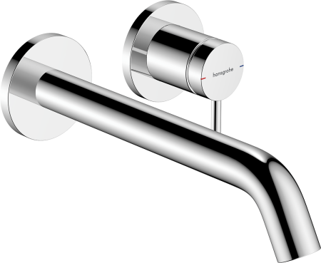 Внешняя часть смесителя для раковины hansgrohe Tecturis S скрытого монтажа, EcoSmart+, 73351000, хром