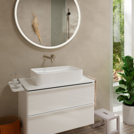 Внешняя часть смесителя для раковины hansgrohe Tecturis S скрытого монтажа, EcoSmart+, 73351000, хром