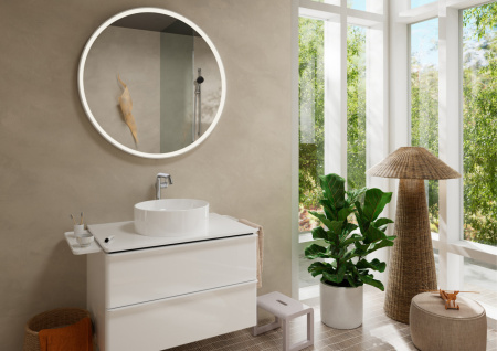 Смеситель для раковины hansgrohe Tecturis S 240 Fine, CoolStart, EcoSmart+, 73372000, хром