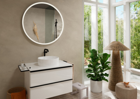 Смеситель для раковины hansgrohe Tecturis S 240 Fine, CoolStart, EcoSmart+, 73372670, матовый черный