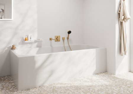 Излив для ванны hansgrohe Tecturis E, 73410140, шлифованная бронза