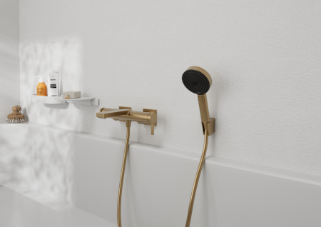Смеситель для ванны hansgrohe Tecturis E, 73420140, шлифованная бронза