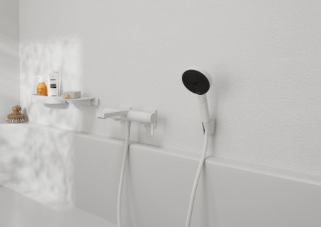 Смеситель для ванны hansgrohe Tecturis E, 73420700, матовый белый