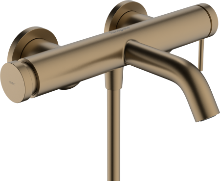 Смеситель для ванны hansgrohe Tecturis S, 73422140, шлифованная бронза