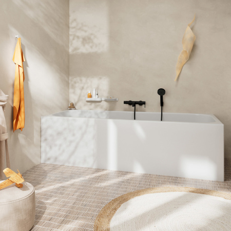 Смеситель для ванны hansgrohe Tecturis S, 73422670, матовый черный