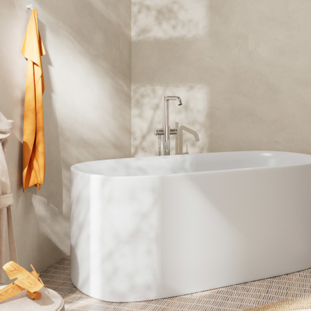 Смеситель для ванны hansgrohe Tecturis S напольного монтажа, 73440000, хром