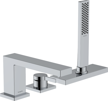 Cмеситель для ванны hansgrohe Tecturis E на 3 отверстия, 73443000, хром