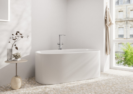 Смеситель для ванны hansgrohe Tecturis E напольного монтажа, 73445000, хром