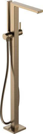 Смеситель для ванны hansgrohe Tecturis E напольного монтажа, 73445140, шлифованная бронза