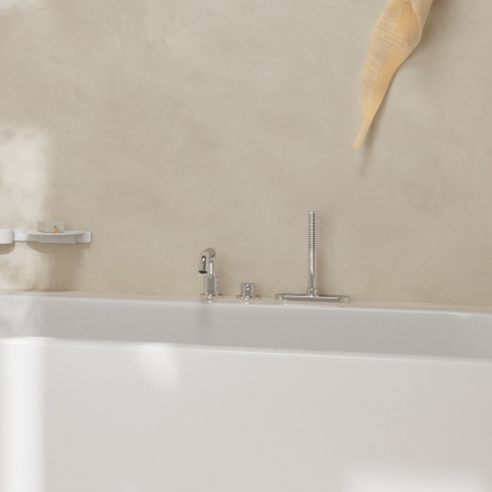 Cмеситель для ванны hansgrohe Tecturis S на 3 отверстия, 73447000, хром