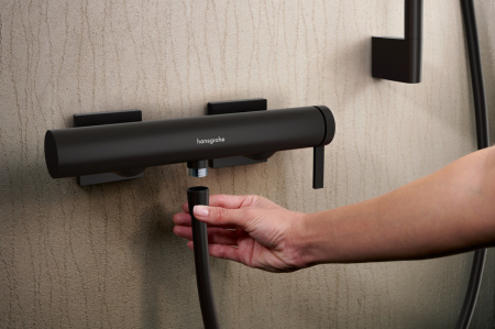 Смеситель для душа hansgrohe Tecturis E, 73620670, матовый черный