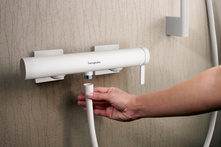 Смеситель для душа hansgrohe Tecturis E, 73620700, матовый белый
