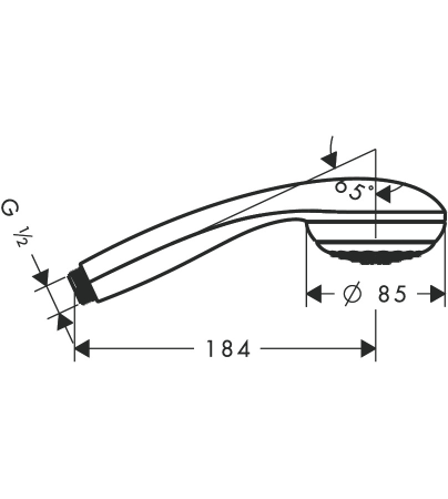 Ручной душ hansgrohe Crometta 85 1jet Mono 28585000, хром