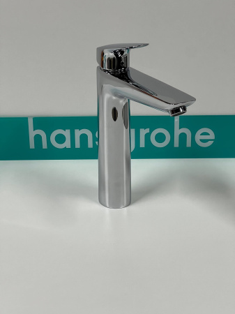 Смеситель для раковины hansgrohe Logis 190, со сливным гарнитуром 71090000/U, хром, уцененный товар