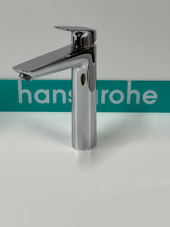 Смеситель для раковины hansgrohe Logis 190, со сливным гарнитуром 71090000/U, хром, уцененный товар