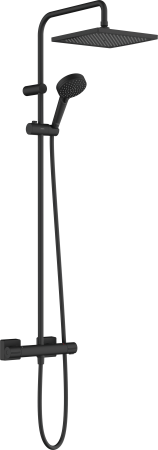 Душевая система hansgrohe Vernis Shape 240 1jet с термостатом 26429670, матовый черный
