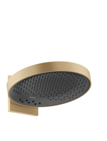 Верхний душ hansgrohe Rainfinity 360 3jet с настенным креплением скрытого монтажа 26234140, шлифованная бронза