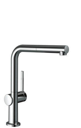 Смеситель для кухонной мойки hansgrohe Talis M54 270  с вытяжным изливом 1jet, sBox 72809000, хром