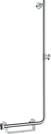 Душевая штанга hansgrohe Unica Comfort 110 см, правосторонняя 26404400, белый/хром