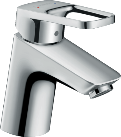 Смеситель для раковины hansgrohe Logis Loop 70 со сливным гарнитуром 71150000, хром