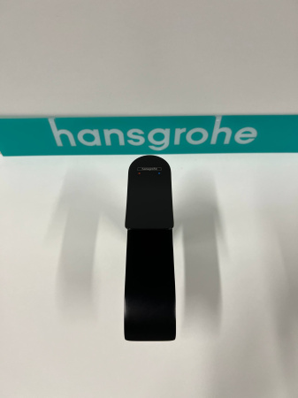 Смеситель для раковины hansgrohe Vivenis 110 со сливным гарнитуром, 75020670/U, матовый черный, уцененный товар